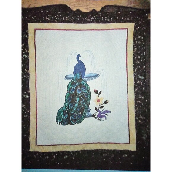 5/$25 1998 Country Heirlooms PEACOCK PARADISE Applique QUILT PATTERN Design - Picture 1 of 9